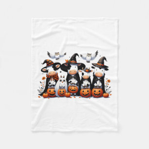 Cobertor De Velo Coruja Fantasma Vaca Animais do Dia das Bruxas Vac