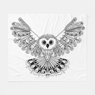 Cobertor De Velo Coruja preta do estilo