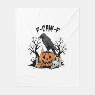 Cobertor De Velo Corvo Engraçado, F-Caw-F, Corvo Caveira, Corvo Gót
