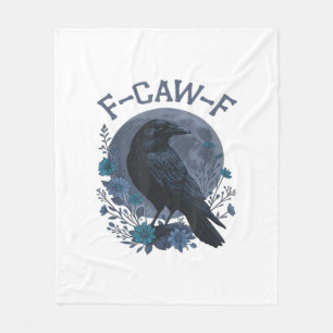 Cobertor De Velo Corvo engraçado F-Caw-F pássaro F-Caw-F Crow cláss