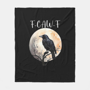 Cobertor De Velo Corvo F-Caw-F Pássaro Engraçado Estético Casual