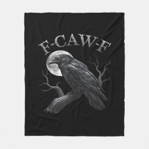 Cobertor De Velo Corvo F-Caw-F Pássaro Engraçado Lua Gótico Humor A