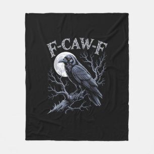 Cobertor De Velo Corvo F-Caw-F Pássaro Engraçado Lua Gótico Humor A