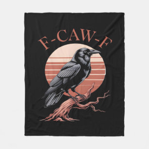 Cobertor De Velo Corvo Gótico Engraçado Humor F-Caw-F Estilo Clássi