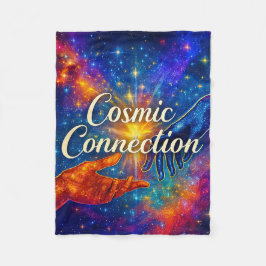 Cobertor De Velo 🪐 Cosmic Connection Fleece Blanket 30x40
