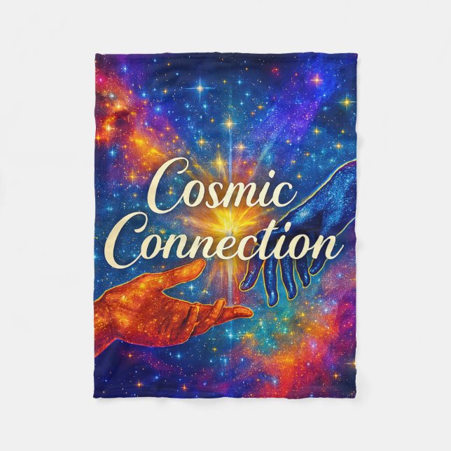 Cobertor De Velo 🪐 Cosmic Connection Fleece Blanket 30x40 (Frente)