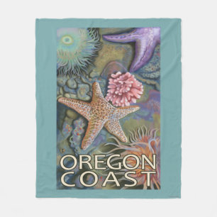 Cobertor De Velo Costa Tidepool de Oregon