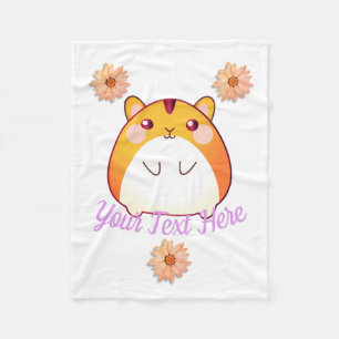 Cobertor De Velo Costume bonito do hamster de Kawaii