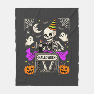 Cobertor De Velo Costura de Halloween Esqueleto Fantasma Assustador