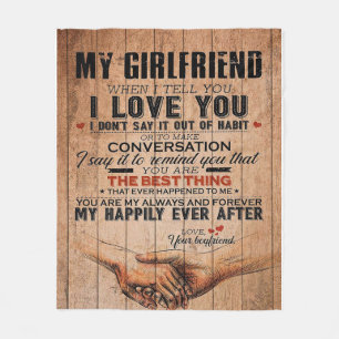 Cobertor De Velo Cota De Amor Para Namorada, Namorada Dom De Aniver