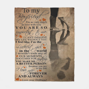 Cobertor De Velo Cota De Amor Para Namorado Presente engraçado pa