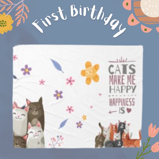 Cobertor De Velo Cota de Gato Felino de Script Moderno - Grande Cit (Criador carregado)