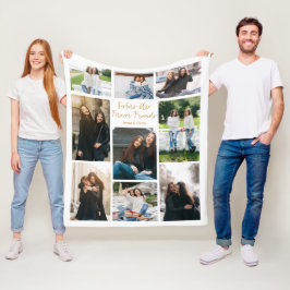 Cobertor De Velo Cota Personalizada de Colagem de Fotos para Amigos