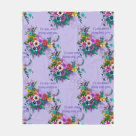 Cobertor De Velo Cotação Inspiracional Floral
