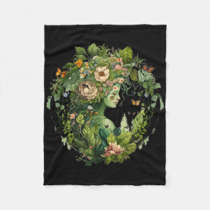 Cobertor De Velo Cottagecore Floral Mãe Terra Hippie Natureza Eart