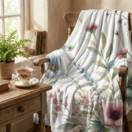 Cobertor De Velo Cottagecore Floral Pastel