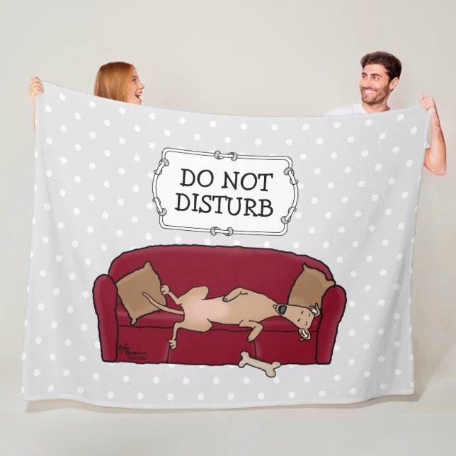 Cobertor De Velo Couch Greyhound (Desconhecido) Cão Preguiçoso Dorm (In Situ)