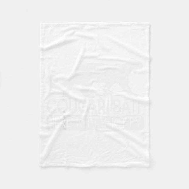 Cobertor De Velo Cougar Bait - Funny Mens Cougar  (Frente)