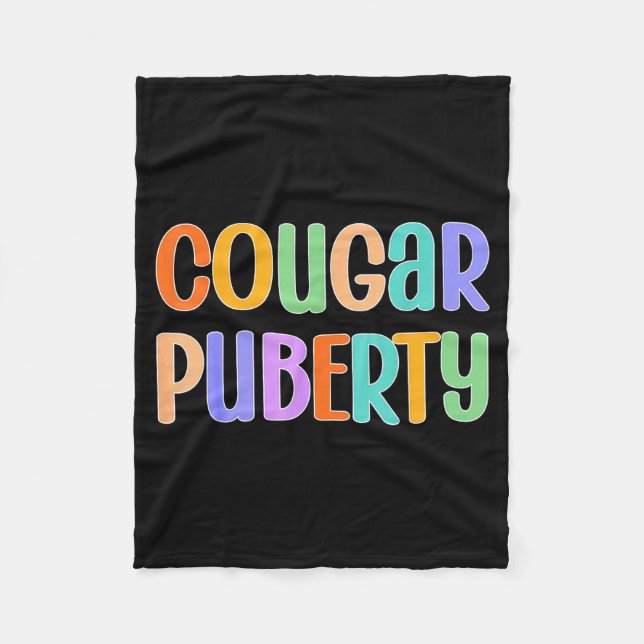 Cobertor De Velo Cougar Puberty Midlife Funny Menopause Perimenopau (Frente)