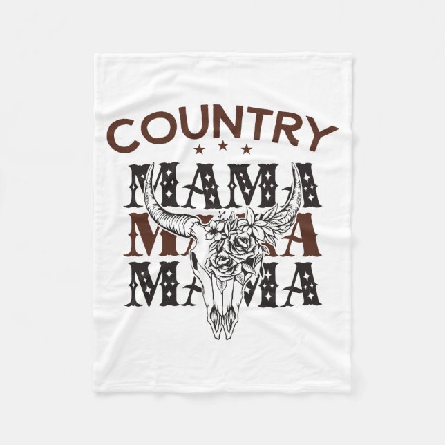 Cobertor De Velo Country Mama Western Mãe (Frente)