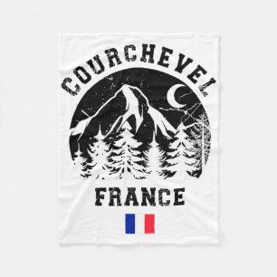 Cobertor De Velo Courchevel França Alps Ski Resort Alpino Skiing Fr