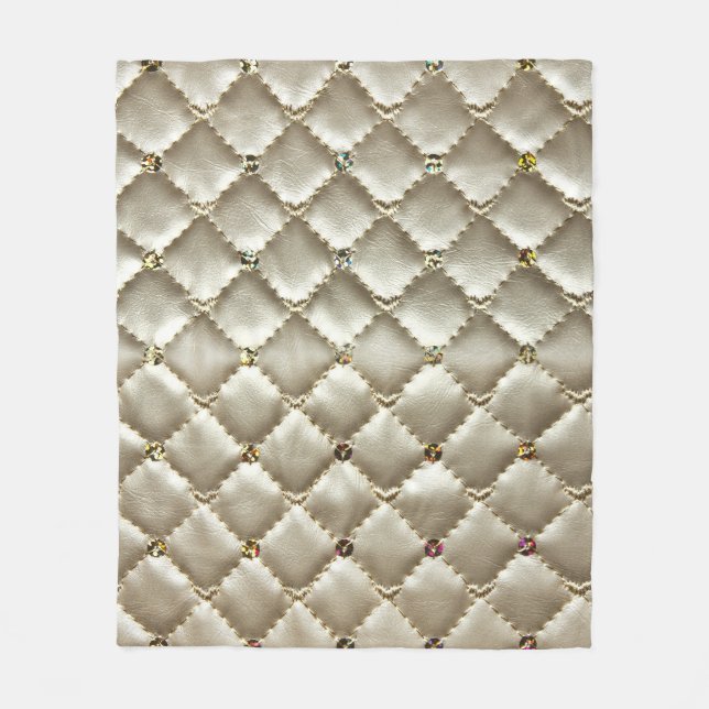 Cobertor De Velo Couro-ouro: Textura De Fundo Luxuosa (Frente)