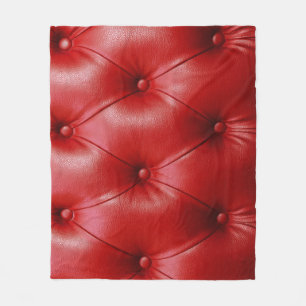 Cobertor De Velo Couro Vermelho: Elegância do Padrão de Upholsteria