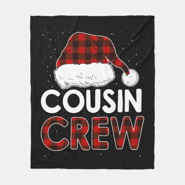 Cobertor De Velo Cousin Crew de Natal de 2021 (Frente)