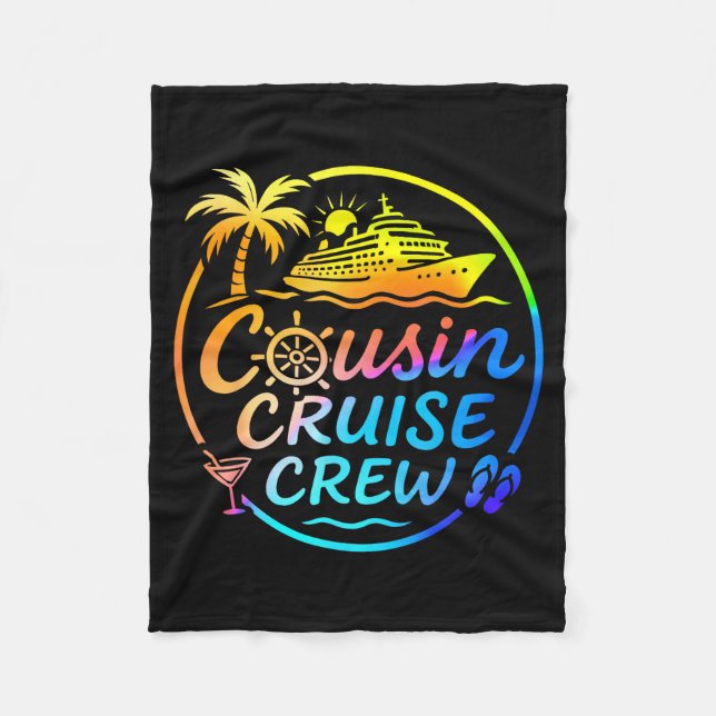 Cobertor De Velo Cousin Cruise Crew Trocal Summer Vacation Matching (Frente)