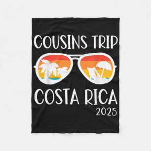 Cobertor De Velo Cousins Trip 2025 Reunio da Família Costa Rica Wee