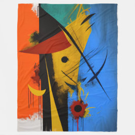 Cobertor De Velo Couverture polaire art abstrait