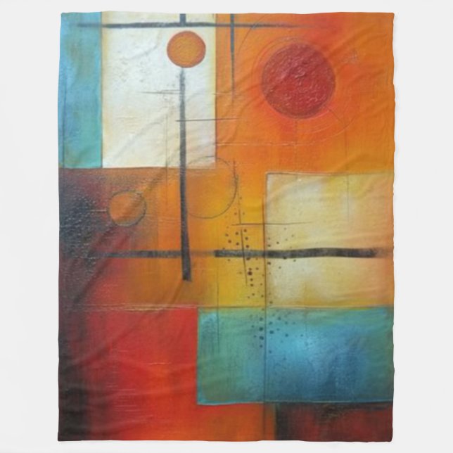 Cobertor De Velo Couverture polaire art abstrait (Frente)