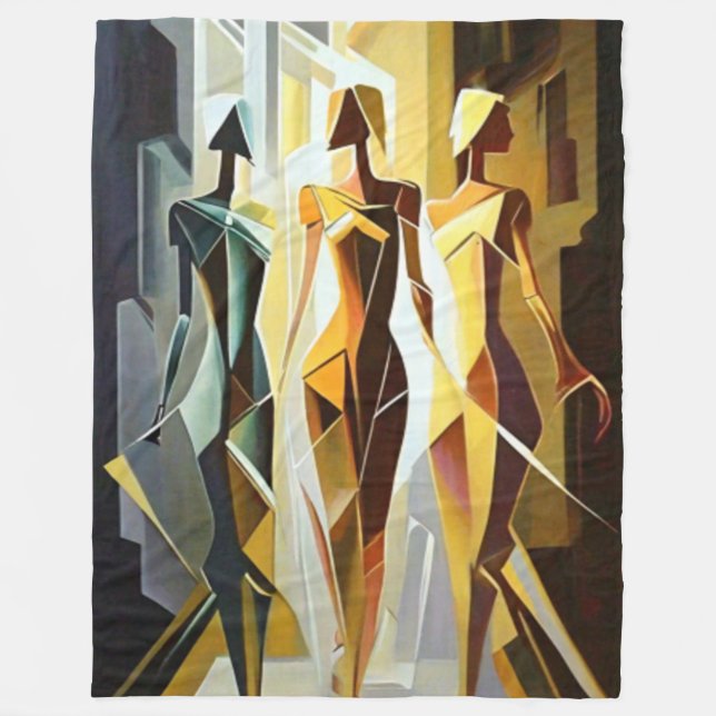 Cobertor De Velo Couverture polaire art abstrait (Frente)