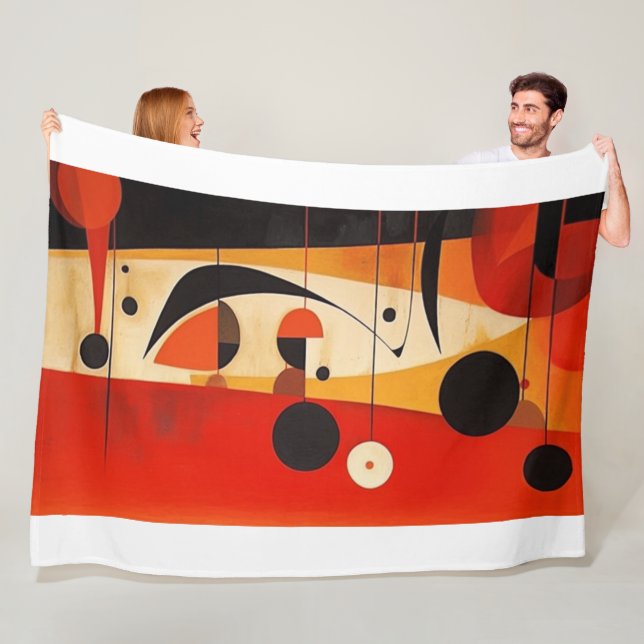 Cobertor De Velo Couverture polaire art abstrait (In Situ)