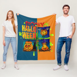 Cobertor De Velo Couverture Polaire Spooky Halloween