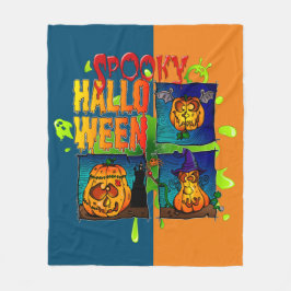 Cobertor De Velo Couverture Polaire Spooky Halloween