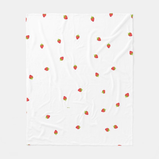 Cobertor De Velo Couverture Polaire strawberry  (Frente)