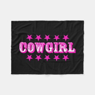 Cobertor De Velo "Cowgirl" Fleece Blankets
