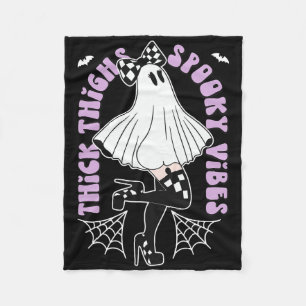Cobertor De Velo Coxas grossas Víblias bonitas Ghost Halloween