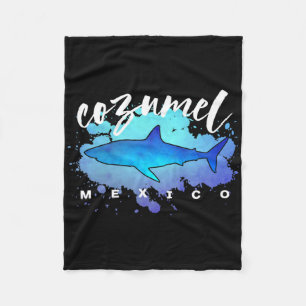 Cobertor De Velo Cozumel México Tubarão Scu Diver Férias de Primave