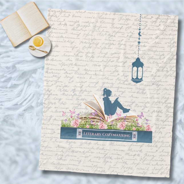 Cobertor De Velo Cozy Bookworm Lendo Nook Blanket (Cozy Bookworm Reading Nook Blanket)