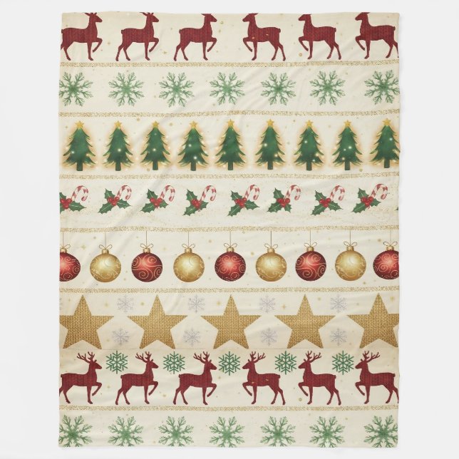 Cobertor De Velo Cozy Christmas Nights Fleece Blanket (Frente)