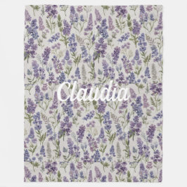 Cobertor De Velo Cozy Floral Personalized Blanket