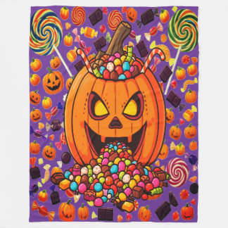 Cobertor De Velo Cozy Hauned Pumpkin Blanket