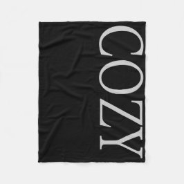 COBERTOR DE VELO COZY HOLIDAY TYPOGRAPHY FLEEKET