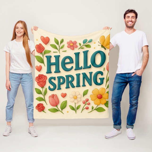 Cobertor De Velo Cozy para Primavera - "Hello Primavera" (In Situ)