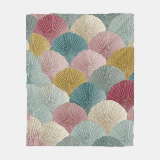 Cobertor De Velo Cozy Pastel Japonês Fan Fleece Blanket | Elegante (Frente)