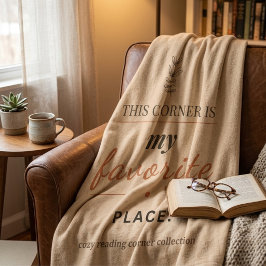 Cobertor De Velo Cozy Reading Corner Throw Blanket 