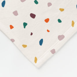 Cobertor De Velo Cozy Retro Terrazzo Fleece Blanket