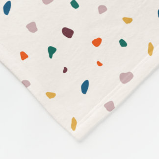 Cobertor De Velo Cozy Retro Terrazzo Fleece Blanket